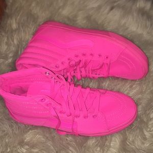 Hot Pink High Top Vans